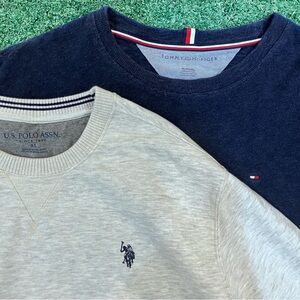 Tommy Hilfiger And US Polo ASSN Size XL Crewneck Sweater Bundle